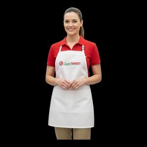 Vintage Cooks Bib Apron Made in USA Heavy Canvas Super Target 1990s Fabriko